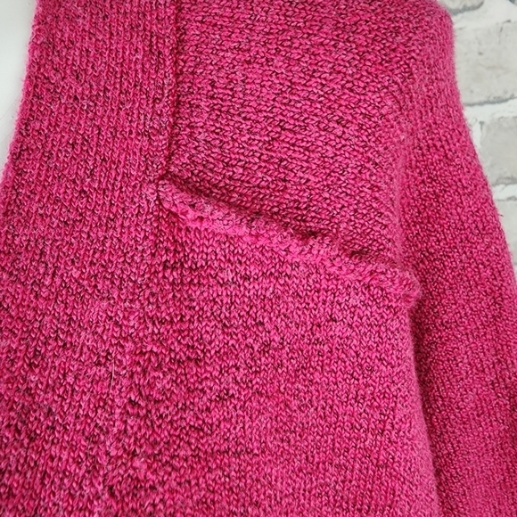 Penningtons Hot Pink Slub Cardigan Jewel Buttons Size  4X New - Picture 8 of 14